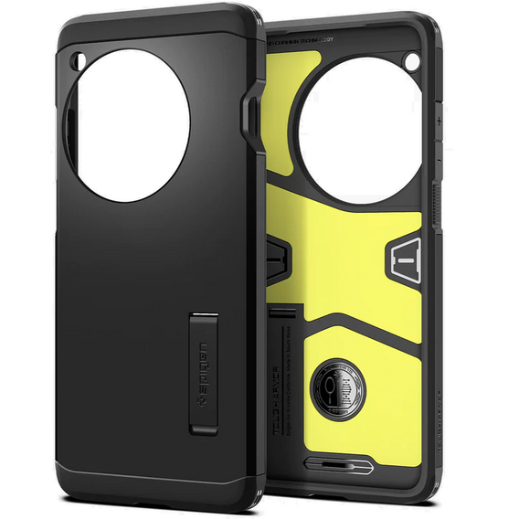 Spigen Tough Armor tok OnePlus 12-höz (fekete) – strapabíró védelem kitámasztóval