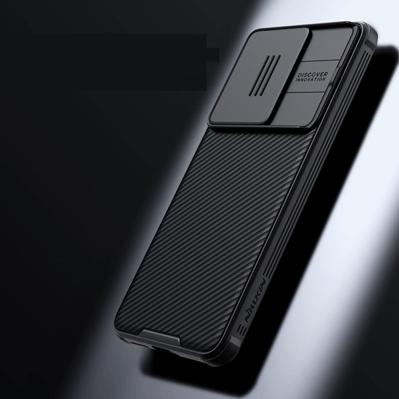 Tok Xiaomi Poco F6, páncélozott Nillkin, CamShield Pro, fekete