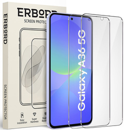 2x edzett üveg ERBORD 9H Hard Glass a képernyőn a Samsung Galaxy A36 5G