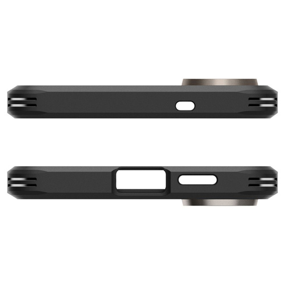Spigen tok Samsung Galaxy A36 5G készülékhez, Tough Armor Mag Mag MagSafe, fekete + 9H edzett üveg