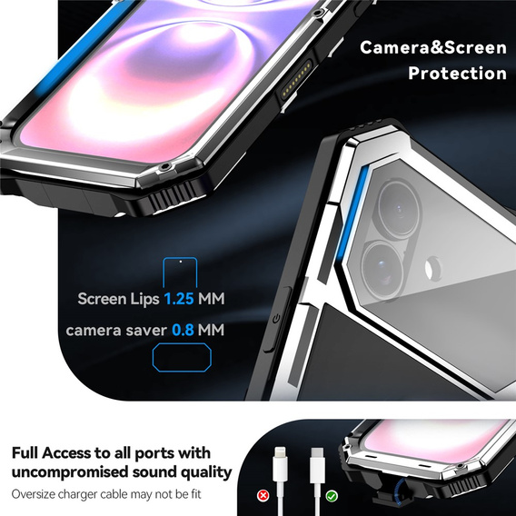 R-JUST páncélozott tok állvánnyal iPhone 17-hez