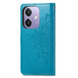 Pattintható tok a Oppo A40 / Oppo A40m, Mandala, kék