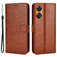 Pattintható tok a Oppo Reno8 T, Wallet, barna