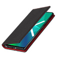 Bőr tok a iPhone 11, ERBORD Grain Leather, fekete