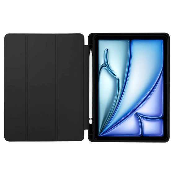 Tok iPad Air 13" 2025/2024 (7/6 gen.), Smartcase tolltartóval, fekete