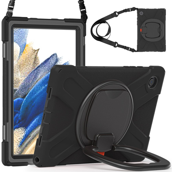 Gyerek tok Samsung Galaxy Tab A8 10.5 SM-X200 SM-X205, páncélozott, pánttal, kék