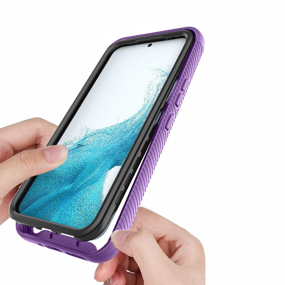 Tok Samsung Galaxy A34 5G készülékhez, Shockproof, fóliával, lila