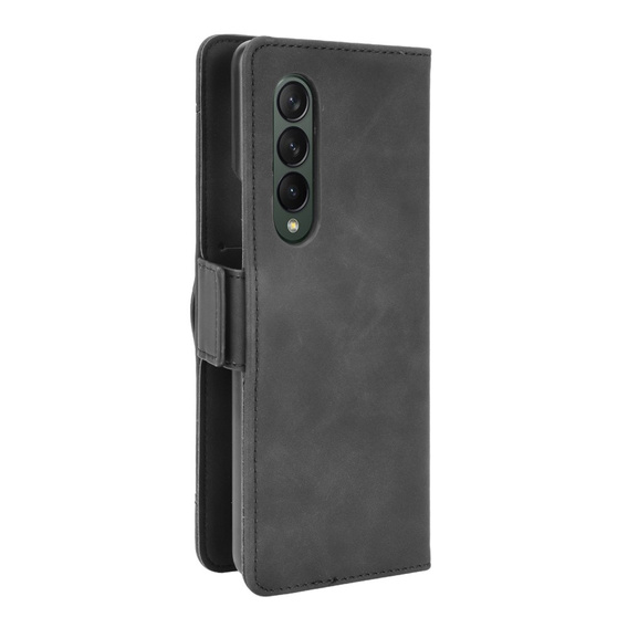 Pattintható tok a Samsung Galaxy Z Fold3 5G, Card Slot, fekete