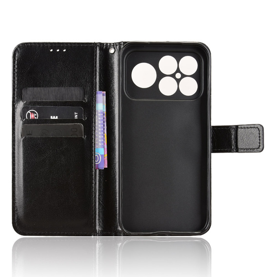 Crazy Horse Wallet flip tok Xiaomi Poco F8 Ultra készülékhez