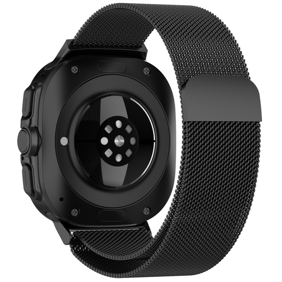 Milánói karkötő szíj a Samsung Galaxy Watch Ultra 47mm (2025 / 2024), Fekete