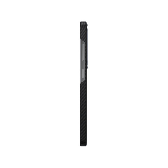 BENKS Kevlar tok Samsung Galaxy S25+ Plus, MagSafe, Carbon Fiber, fekete