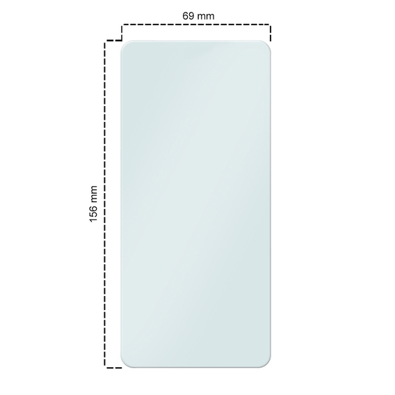 2x edzett üveg a Motorola Edge 30 Pro, ERBORD 9H Hard Glass a képernyőn