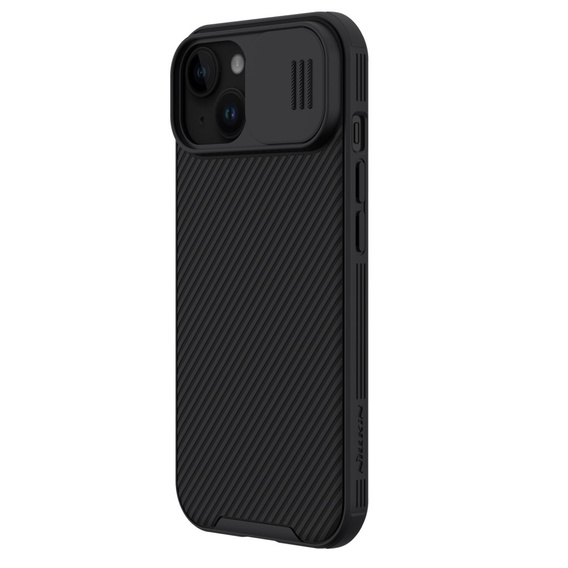 Nillkin páncélozott tok iPhone 15 Plus készülékhez, CamShield Pro, fekete