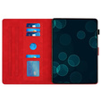 Tok Lenovo Tab M10 Plus 10.6 Gen 3 TB-125F TB-128F, Classic, tolltartóval, piros