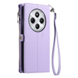 Pattintható tok a Xiaomi Redmi 14C / Xiaomi Poco C75, Wallet Zipper Pocket, lila