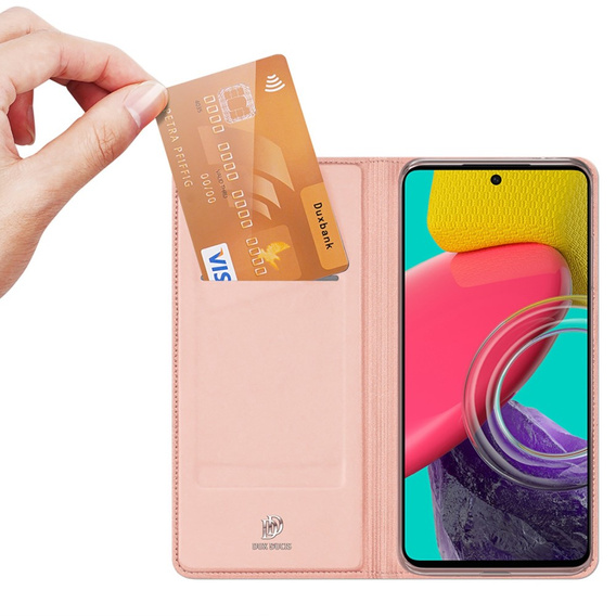 Dux Ducis Telefontok a Samsung Galaxy M53 5G, Skinpro, rózsaszín rose gold