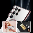 Tok Samsung Galaxy S24 Ultra-hoz, Electro MagSafe, rózsaszín rose gold+ Teljes ragasztó kerámia üveg