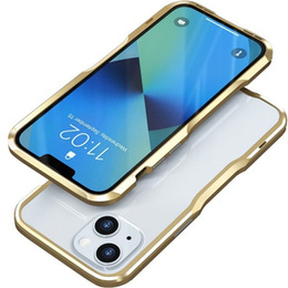 Teletok LUPHIE iPhone 13-hoz, Armor Bumper, arany