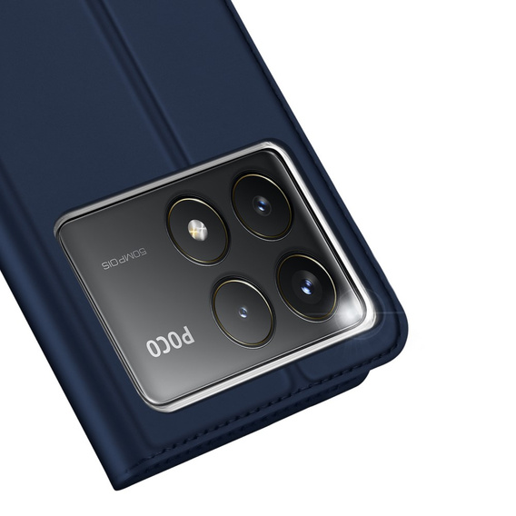 Dux Ducis Telefontok a Xiaomi Poco F6 Pro, Skinpro, sötétkék