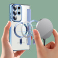 Pattintható tok a Samsung Galaxy S23 Ultra, RFID Wallet MagSafe CamShield, kék