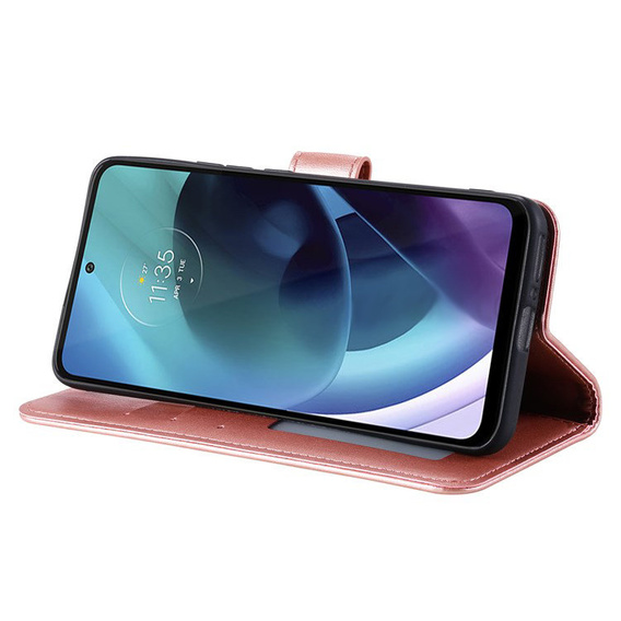 Pattintható tok a Motorola Moto G71 5G, Mandala, kék