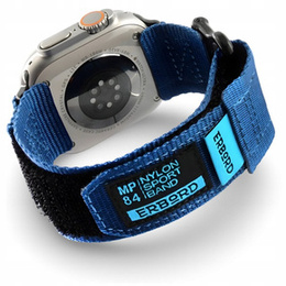 ERBORD Nylon heveder a Apple Watch 1/2/3/4/5/6/7/8/SE/ULTRA 42/44/45/49mm, kék