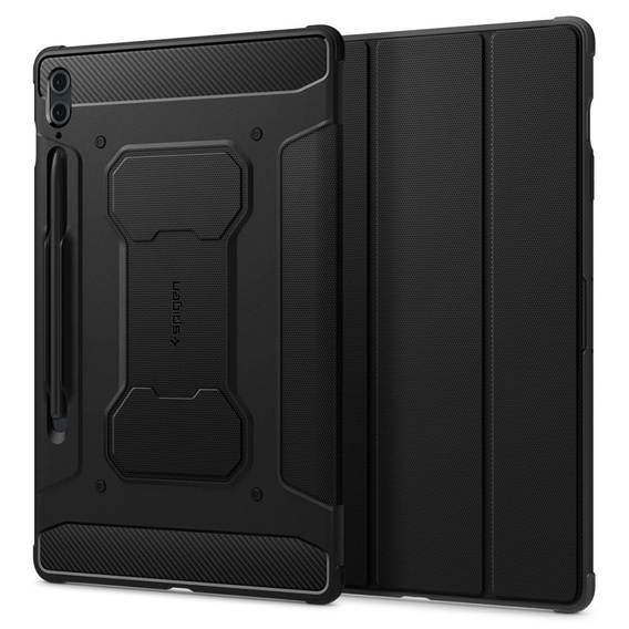SPIGEN Rugged Armor Pro tok Samsung Galaxy Tab S9 FE+ 12.4" (X610/X616B) készülékhez – Fekete