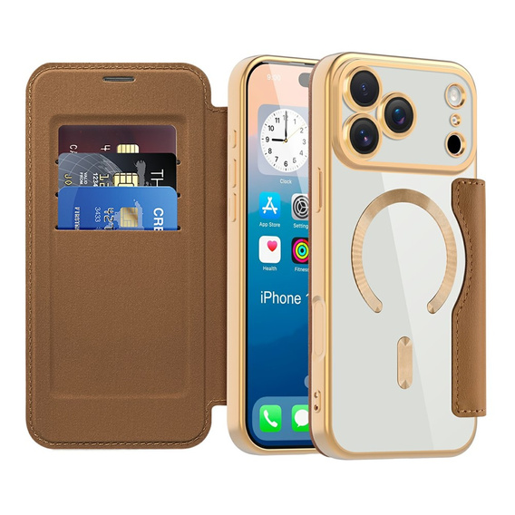 Wallet MagSafe RFID flip tok kameravédelemmel iPhone 17 Pro Max készülékhez