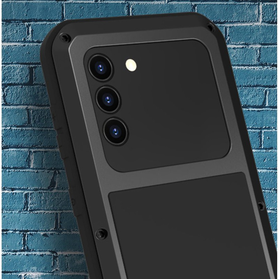 Love Mei Telefontok a Samsung Galaxy S21, armored with glass, fekete