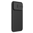 Tok iPhone 15 Pro, páncélozott Nillkin, CamShield Pro, fekete