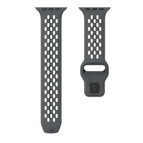 Szilikon szíj Apple Watch 1/2/3/4/4/5/6/7/8/SE/ULTRA 42/44/45/49MM órához, szürke