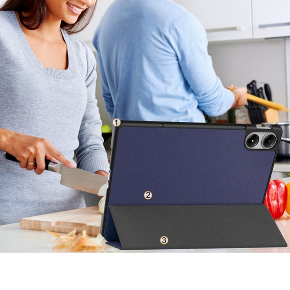 Tok Xiaomi Redmi Pad Pro / Xiaomi Poco Pad, Smartcase, sötétkék