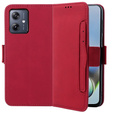 Pattintható tok a Motorola Moto G54 5G, Card Slot, piros