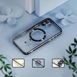 Tok iPhone 16 Plus-hoz, Electro MagSafe, fekete + üveg a képernyőhöz