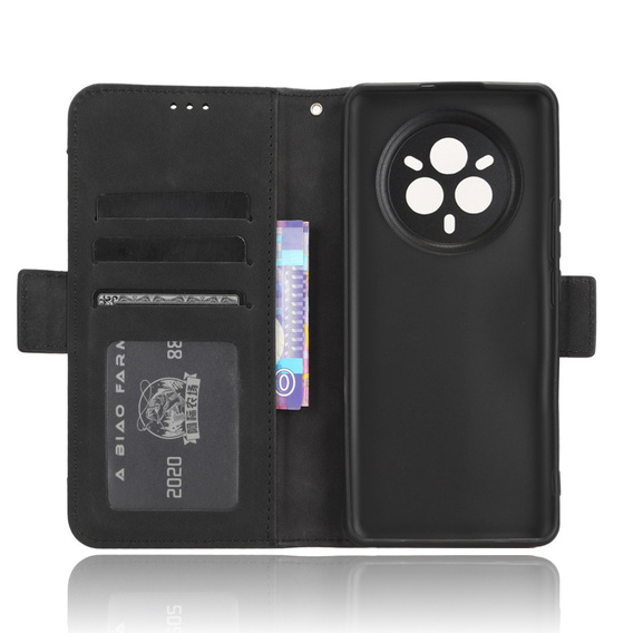 Pattintható tok a Realme 14 Pro+ 5G, Card Slot, fekete