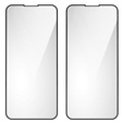 2x edzett üveg a iPhone 14, ERBORD 3D teljes képernyő