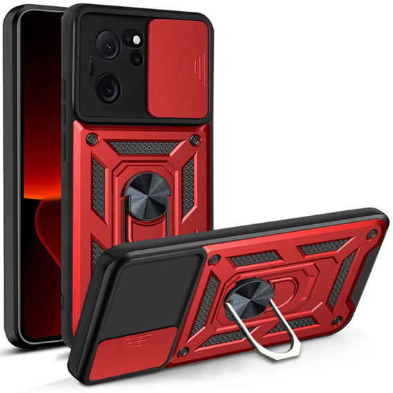 Telefontok a Xiaomi 13T / 13T Pro, CamShield Slide, piros