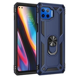 Páncélozott telefontok a Motorola Moto G 5G Plus, Nox Case Ring, kék