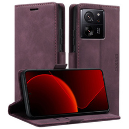 Telefontok a Xiaomi 13T / 13T Pro, ERBORD Vintage, pénztárca patenttal, piros