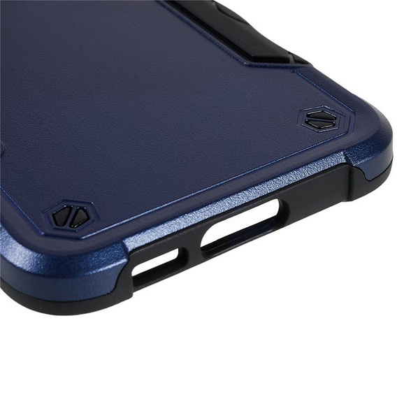 Páncélozott tok a Samsung Galaxy S23, Dual-Layer, sötétkék