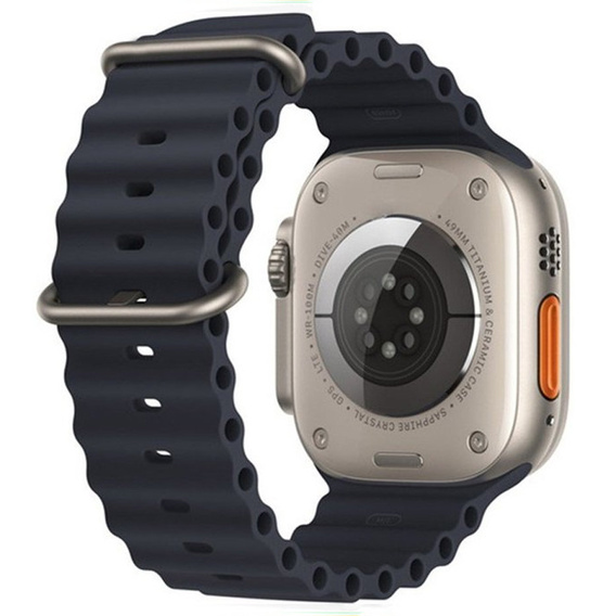 Pasek Silikonowy Ocean do Apple Watch 1/2/3/4/5/6/7/8/SE/ULTRA 42/44/45/49MM, Szary