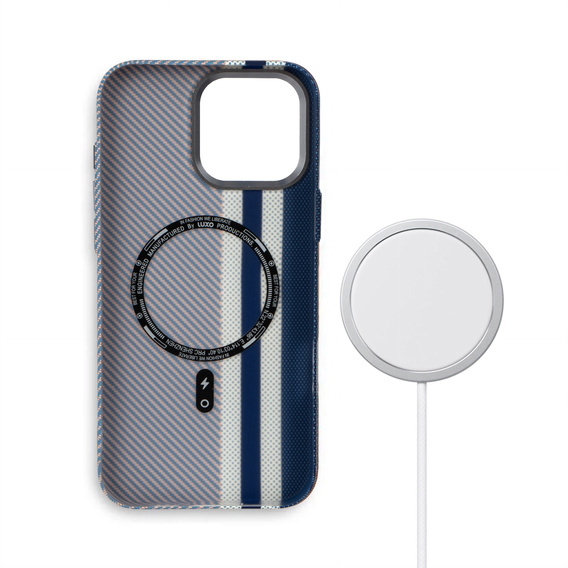 Tok iPhone 15 Pro, Carbon Fiber MagSafe, kék