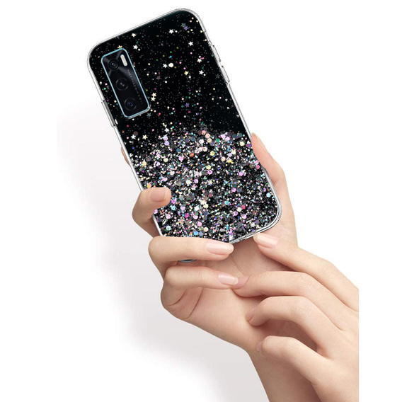 Telefontok a Vivo S7E/ Y73S/ Y70/ V20 SE, Glittery, fekete