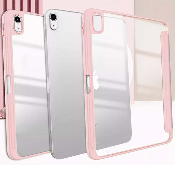Tok iPad 10.9 2022 10 Gen, Smartcase Hybrid, tolltartó résszel, rózsaszín