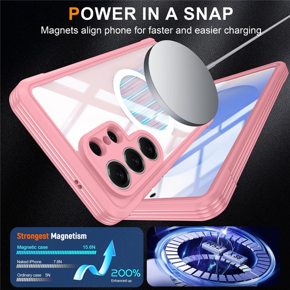 Üveges, ütésálló tok MagSafe-hez, Samsung Galaxy S26 Ultra készülékhez