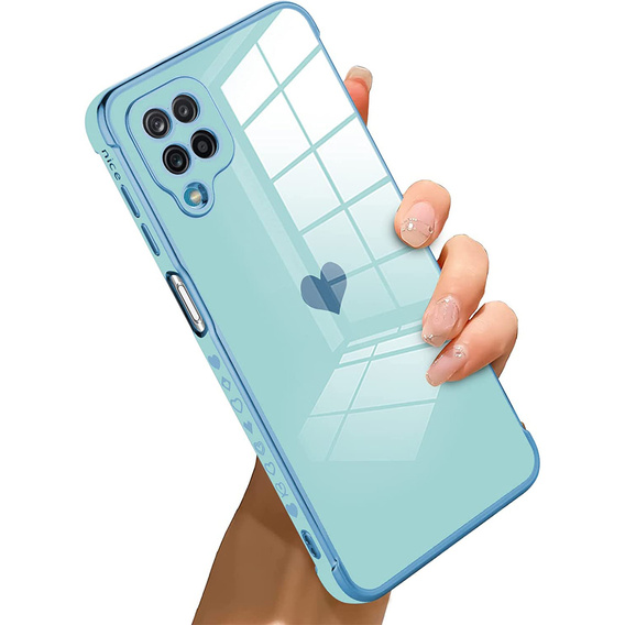Telefontok a Samsung Galaxy A12 / M12 / A12 2021, Electro heart, kék