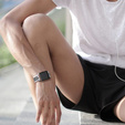 Pasek Hollow do Apple Watch 1/2/3/4/5/6/7/8/SE/ULTRA 42/44/45/49MM, Biały/Czarny