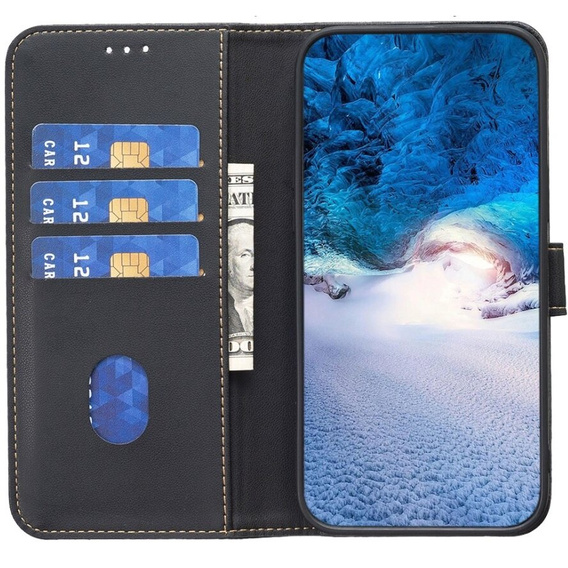 Pattintható tok a Samsung Galaxy A55 5G,BINFEN Wallet, fekete
