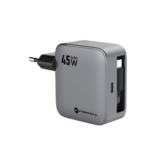Forcell F-Energy 45 W GaN hálózati töltő USB-C kábellel