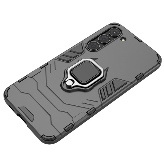 Telefontok a Samsung Galaxy S23, Kickstand Ring, fekete